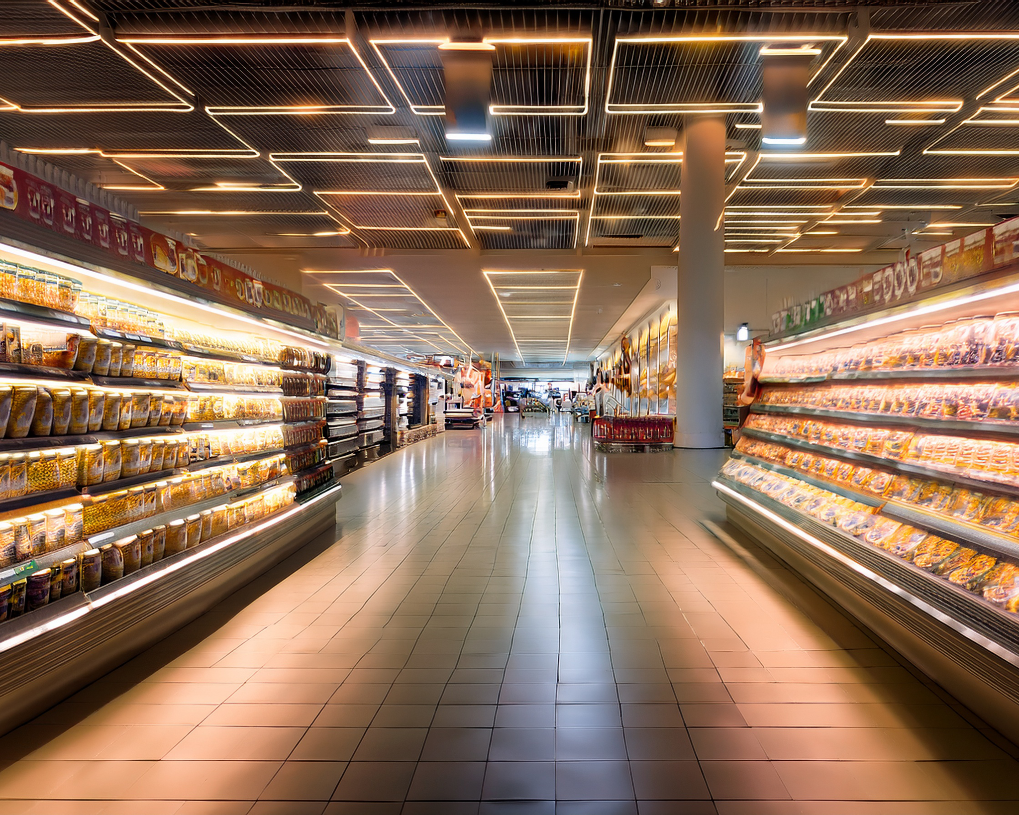Iluminación para supermercados